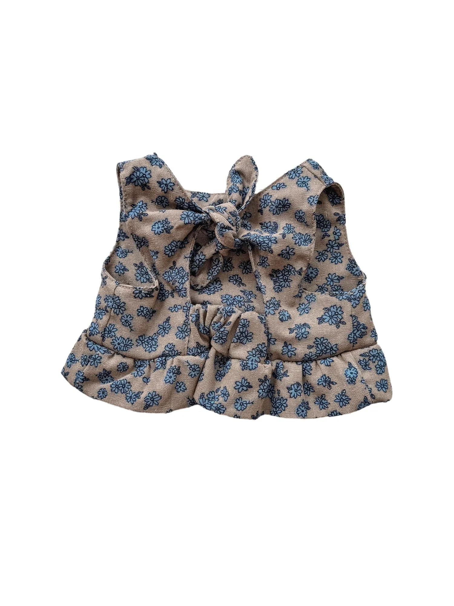 Arabella top / tiny flowers - beige   blue