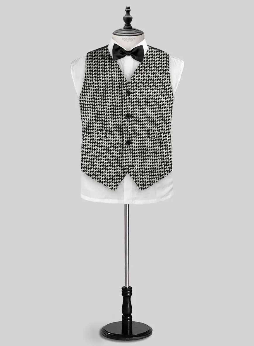 Big Houndstooth BW Tweed Boys Suit