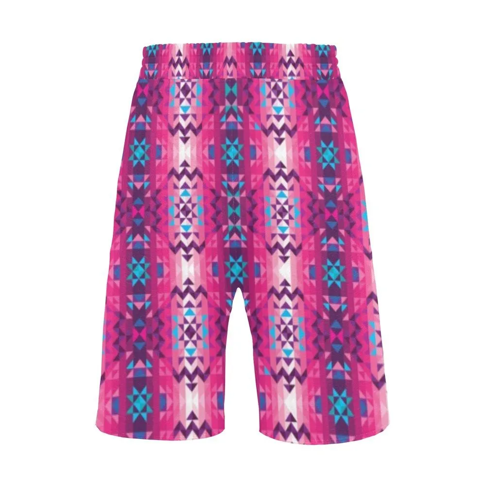 Bright Wave Men's Casual Shorts