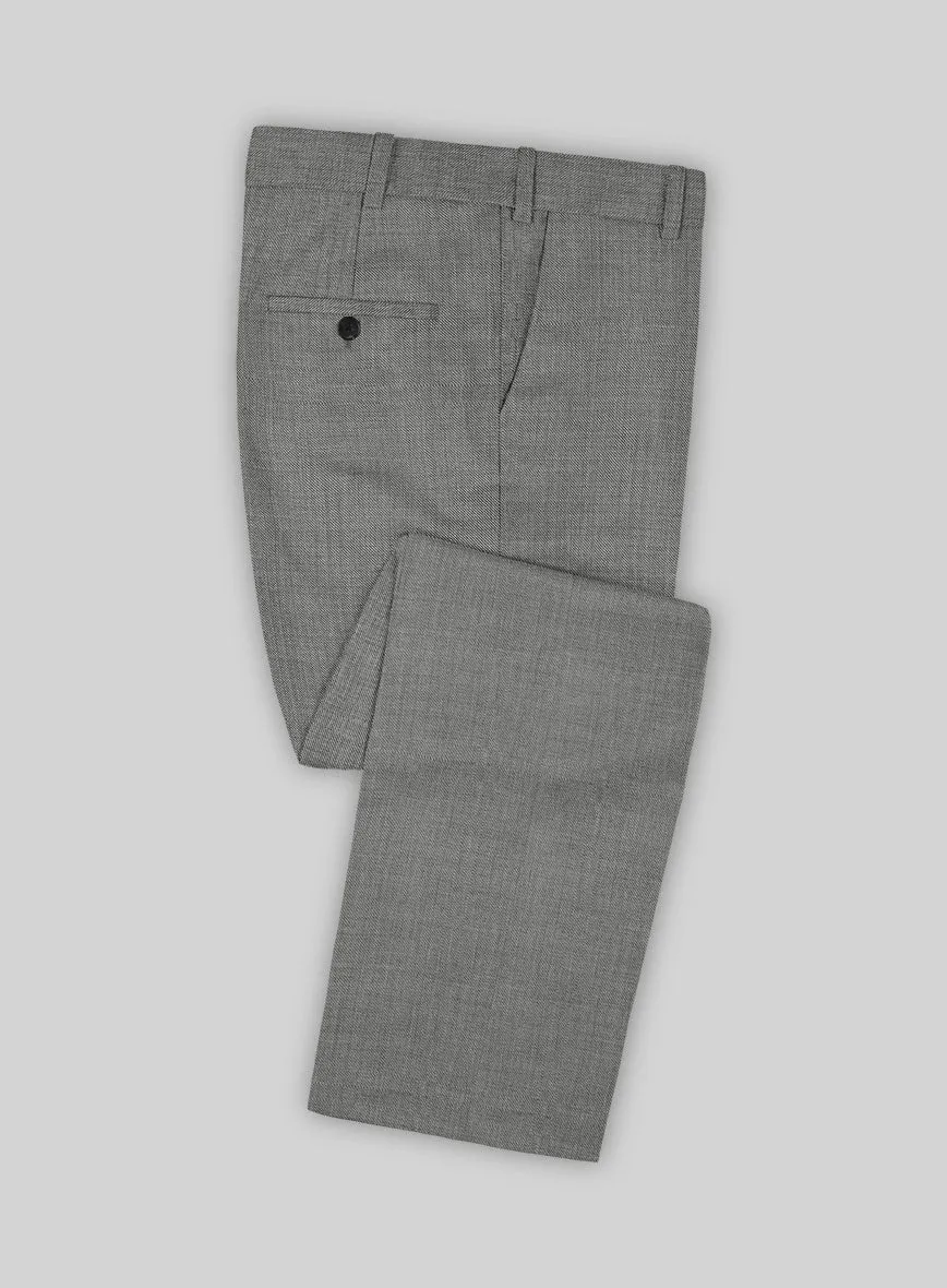 Bristol Light Gray Sharkskin Suit