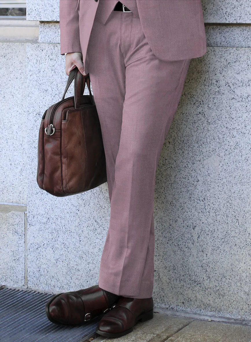 Caccioppoli Sun Dream Oriental Pink Wool Silk Pants