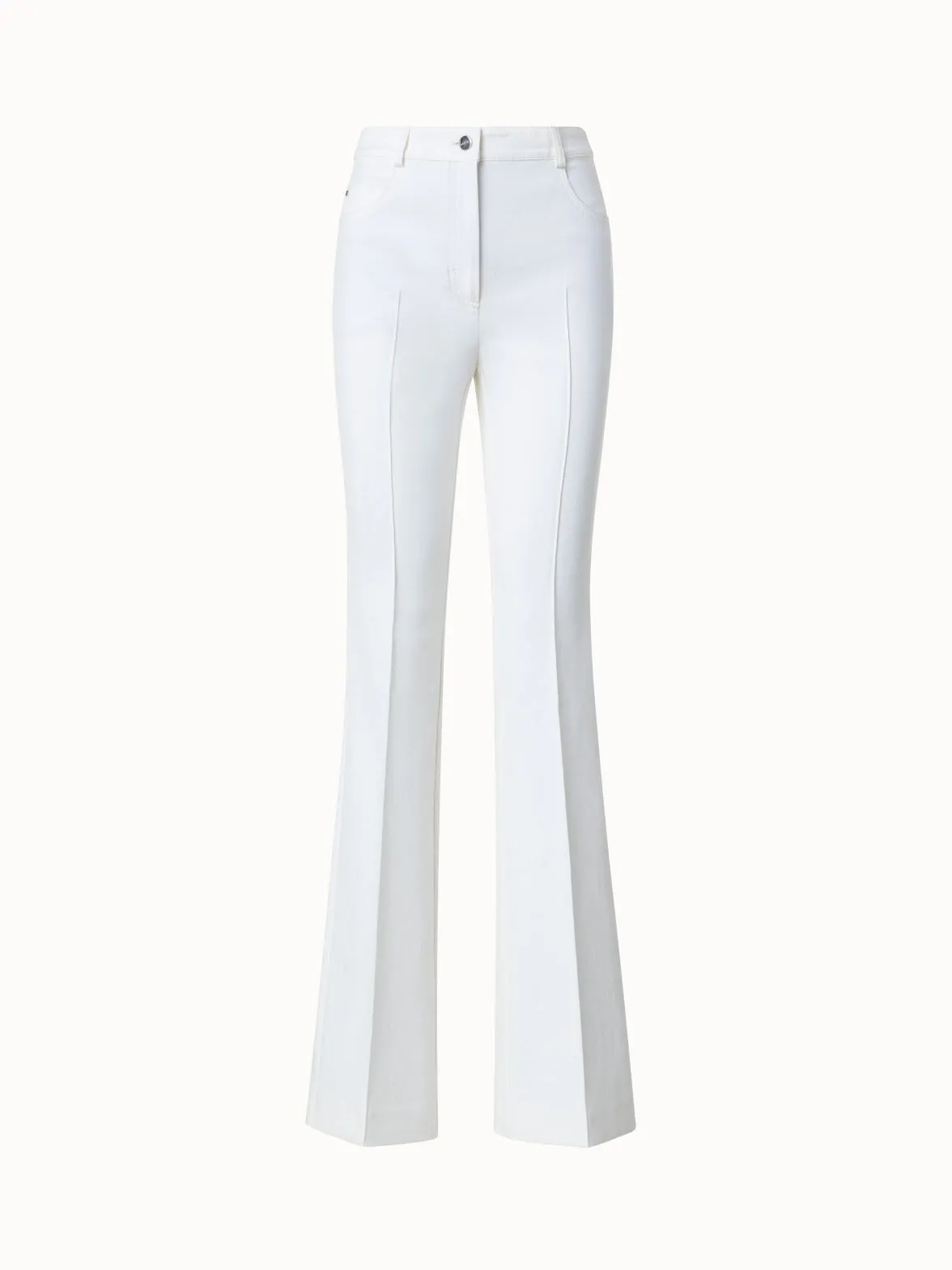 Cotton Silk Stretch Bootcut Pant