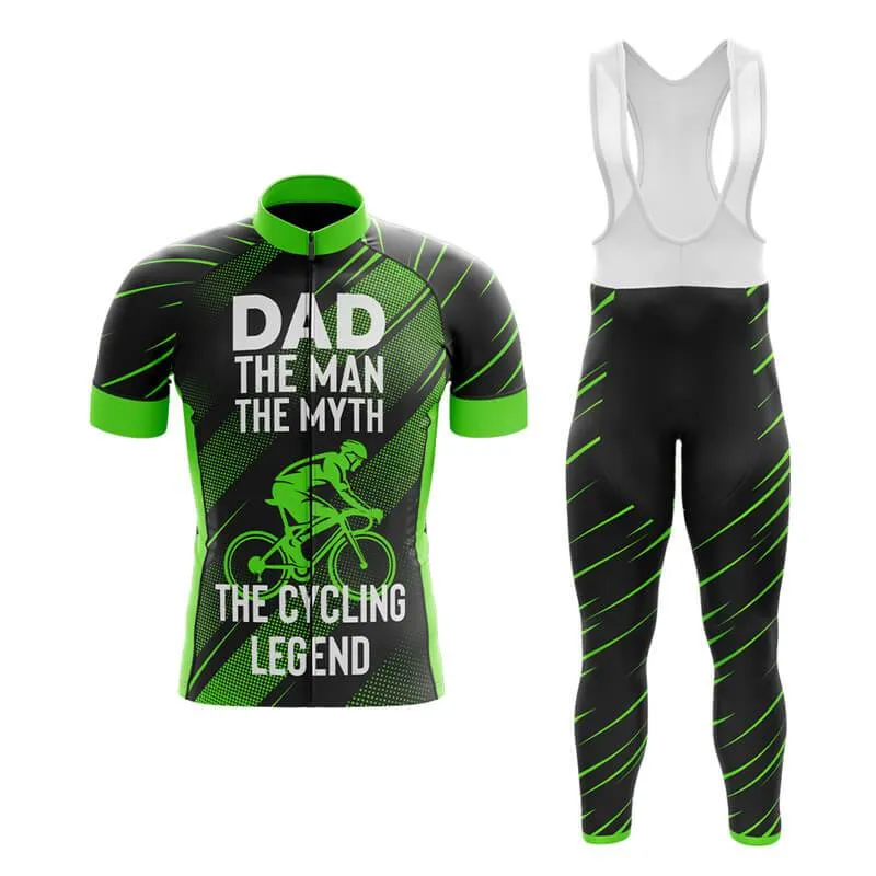 Dad The Cycling Legend (Green) Club Cycling Kit