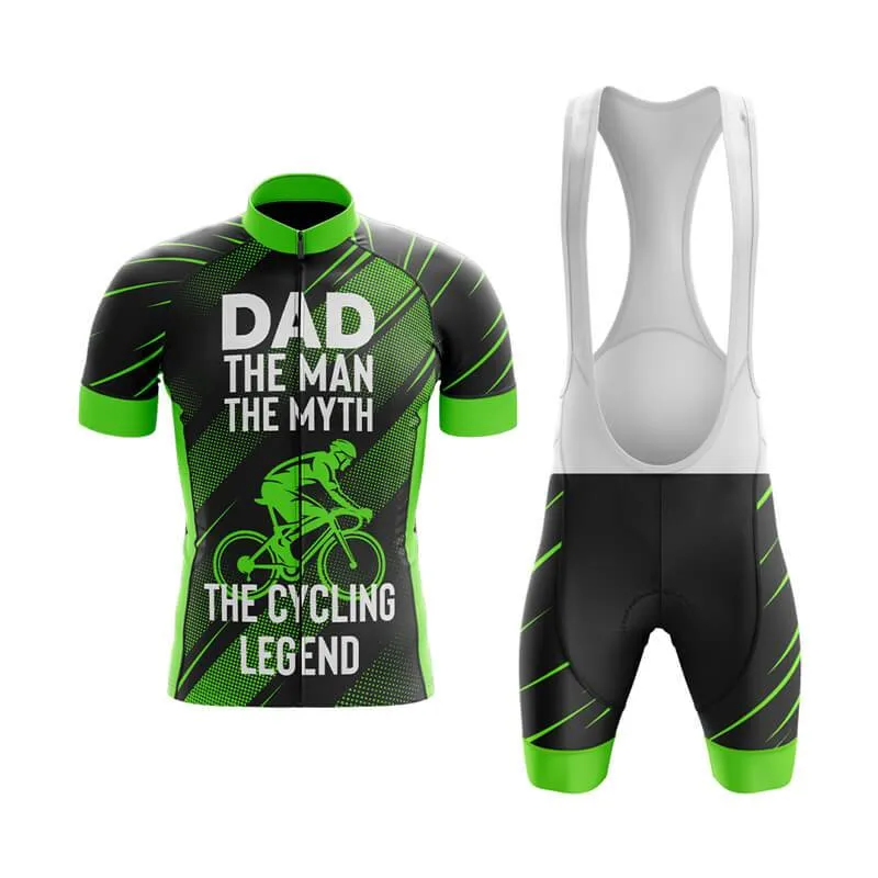 Dad The Cycling Legend (Green) Club Cycling Kit