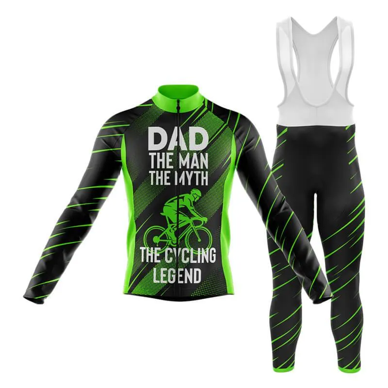 Dad The Cycling Legend (Green) Club Cycling Kit