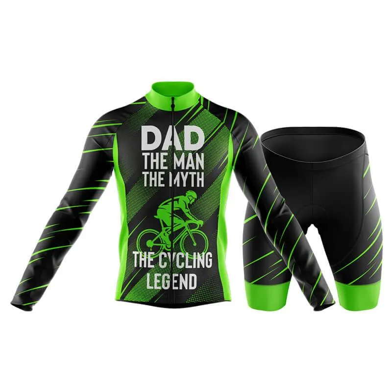 Dad The Cycling Legend (Green) Club Cycling Kit