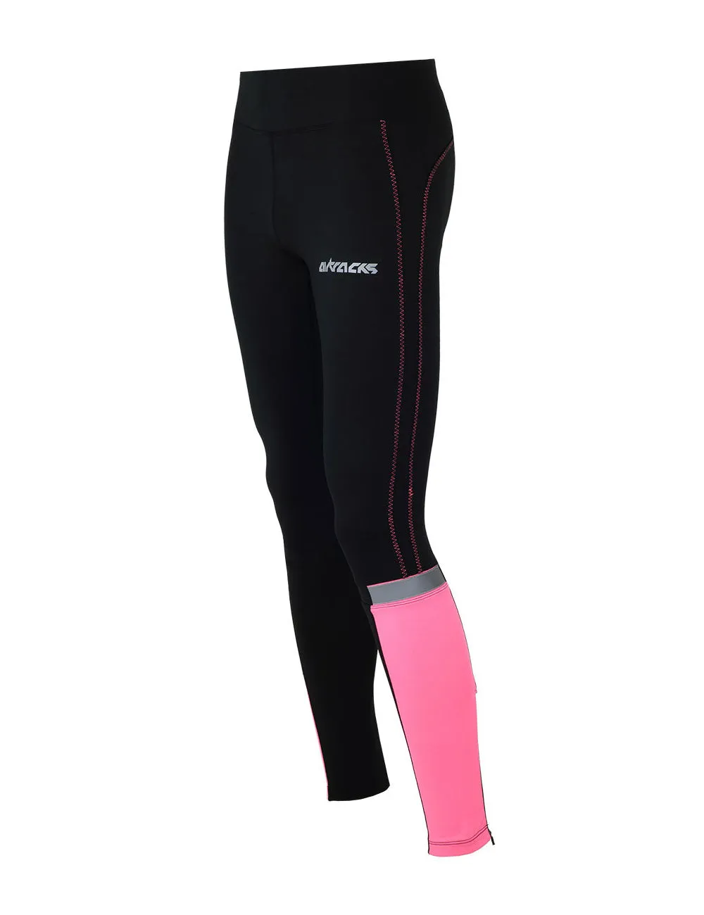 Damen Laufhose Tight Lang Pink Setprodukt