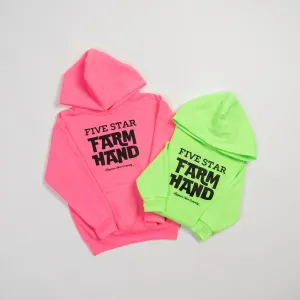 Five Star Farm Hand Neon Youth Hoodies