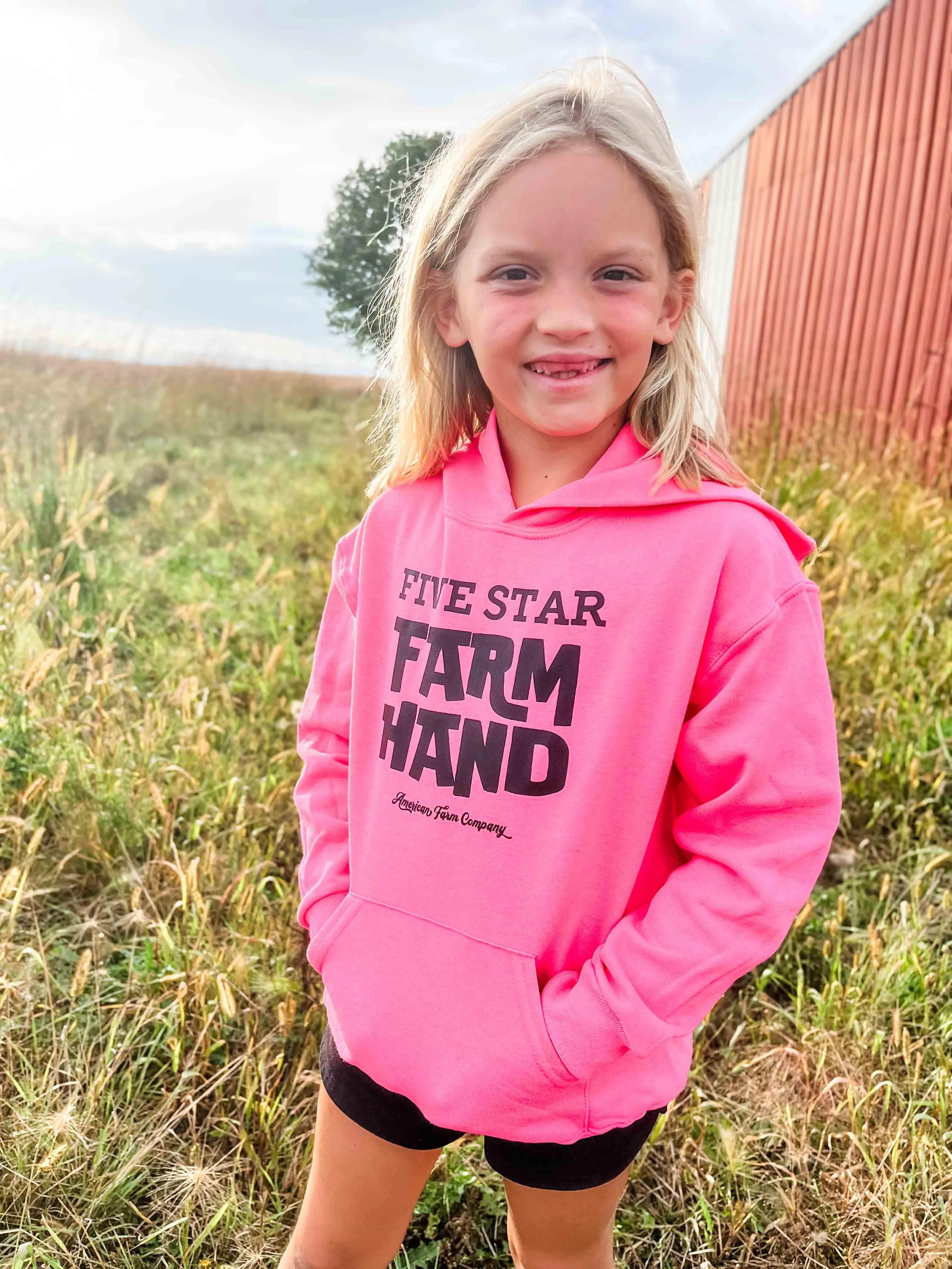 Five Star Farm Hand Neon Youth Hoodies