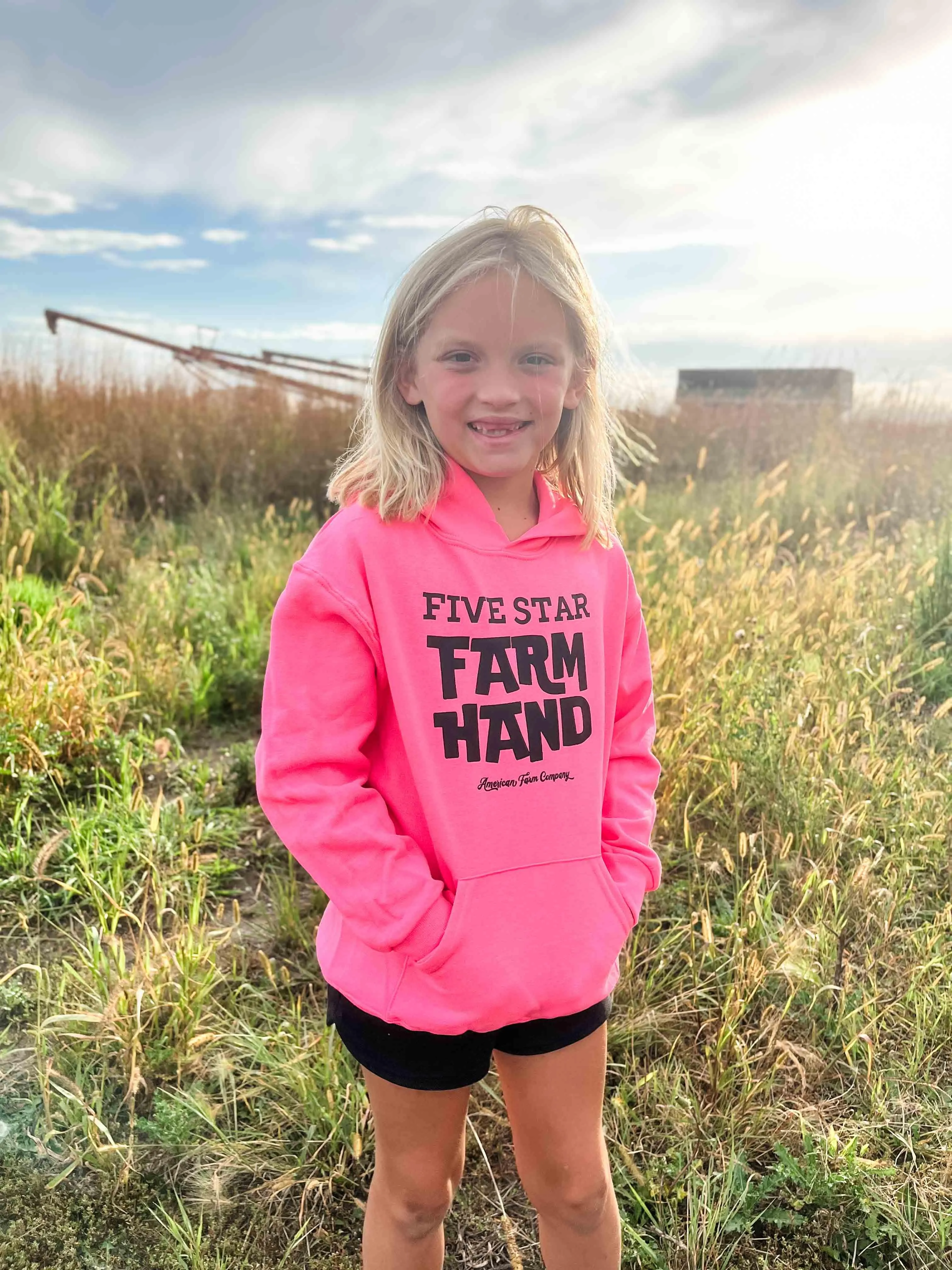 Five Star Farm Hand Neon Youth Hoodies