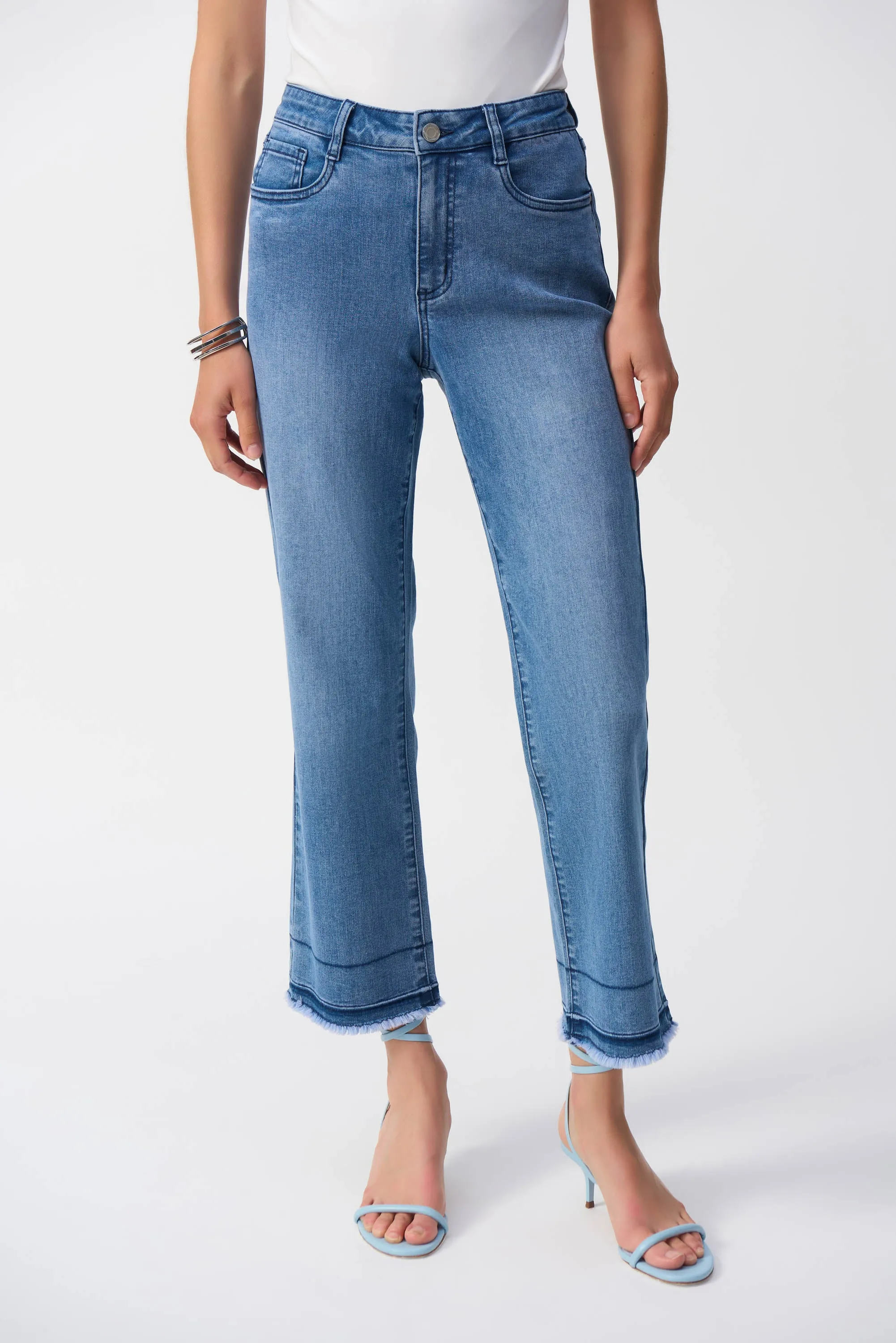 Flare Crop Stretch Jeans