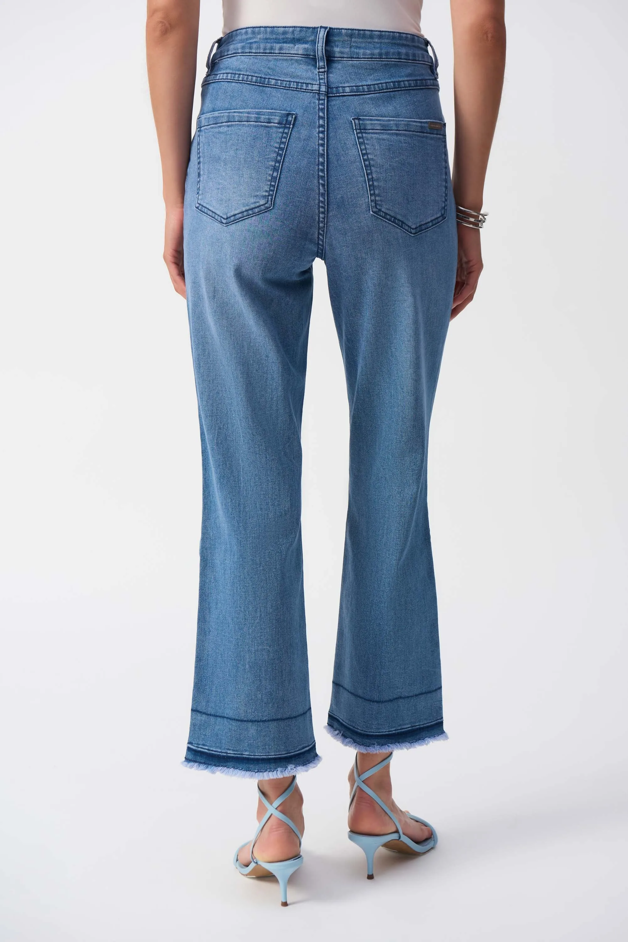 Flare Crop Stretch Jeans