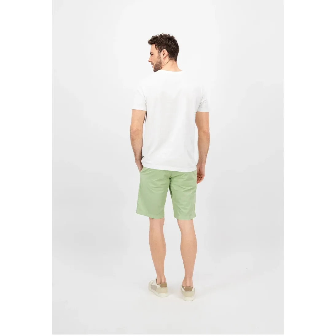 Fynch-Hatton Casual Fit Stretch Chino Shorts 14132810 Soft Green