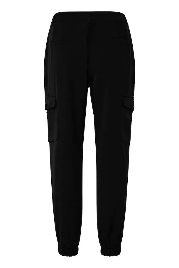 KAFFE Emma Trousers in Black Deep