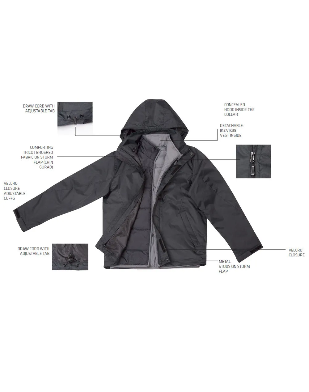 Ladies Versatile Jacket - JK36