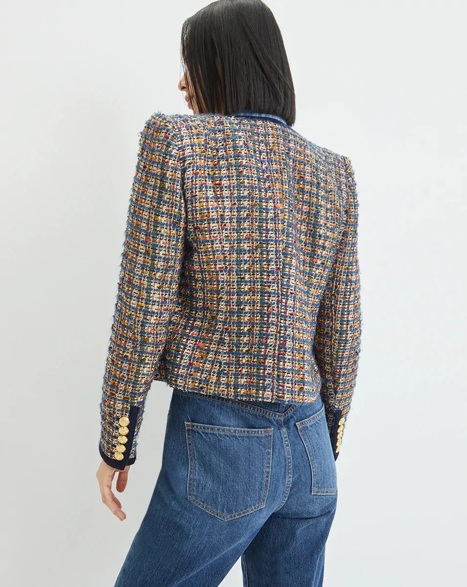 Lars Jacket - Camel Blue Multi