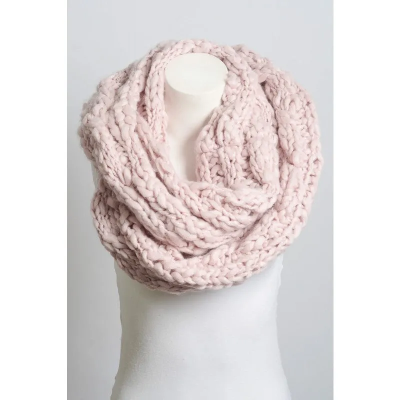 Leto Marled Chunky Knit Infinity Scarf