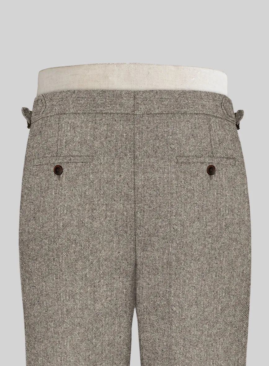 Light Weight Brown Tweed Highland Trousers