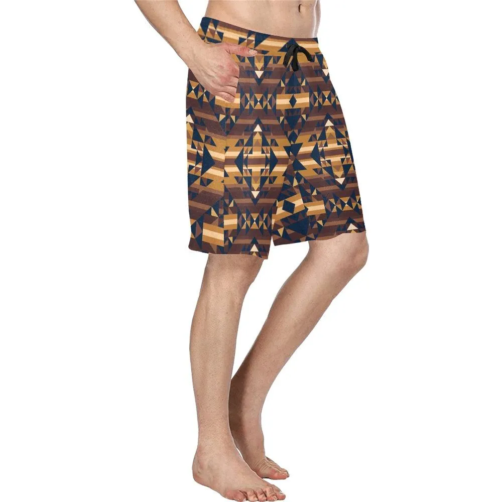 Marron Cloud Men's Casual Shorts