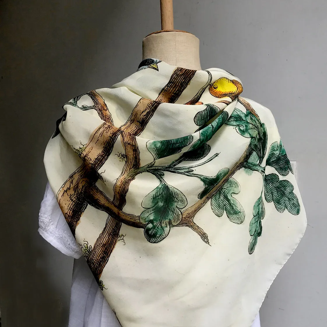 Mountain Titmouse Silk Scarf