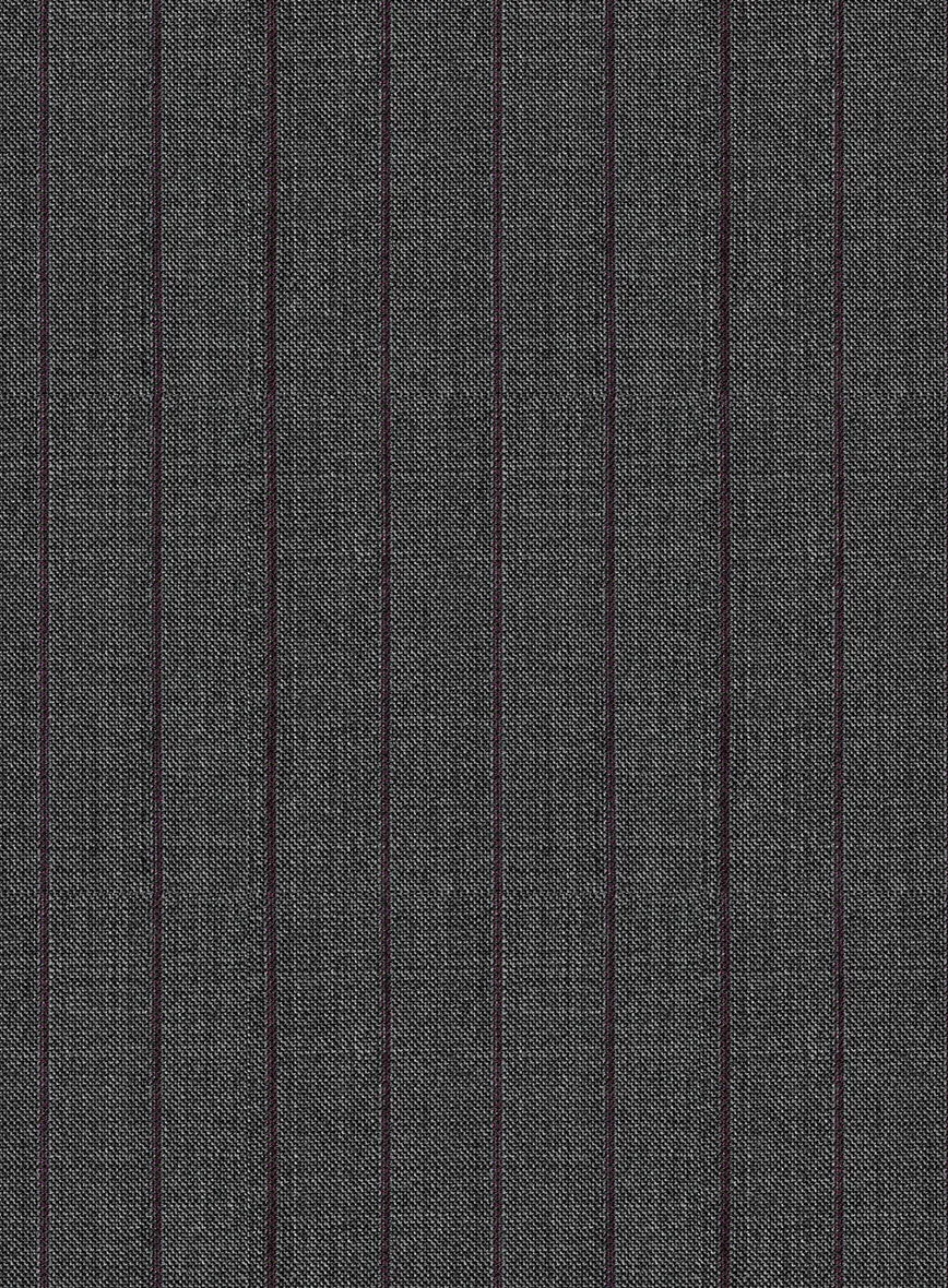 Napolean Calipso Stripe Gray Wool Suit