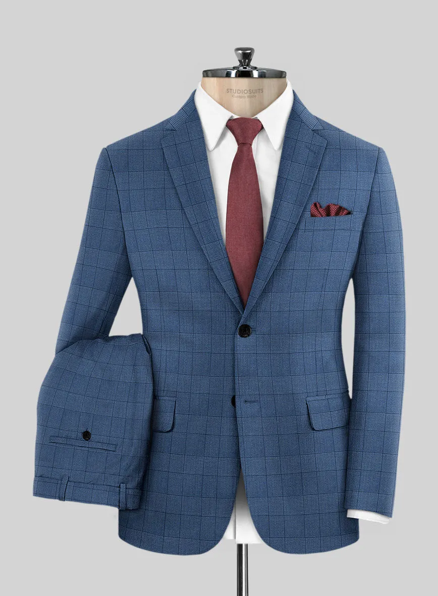 Napolean Classic Royal Blue Check Suit