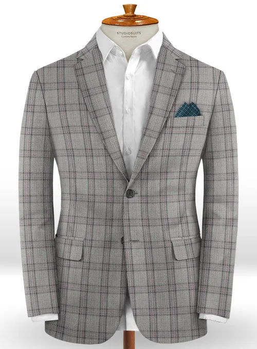 Napolean Petti Light Gray Wool Suit