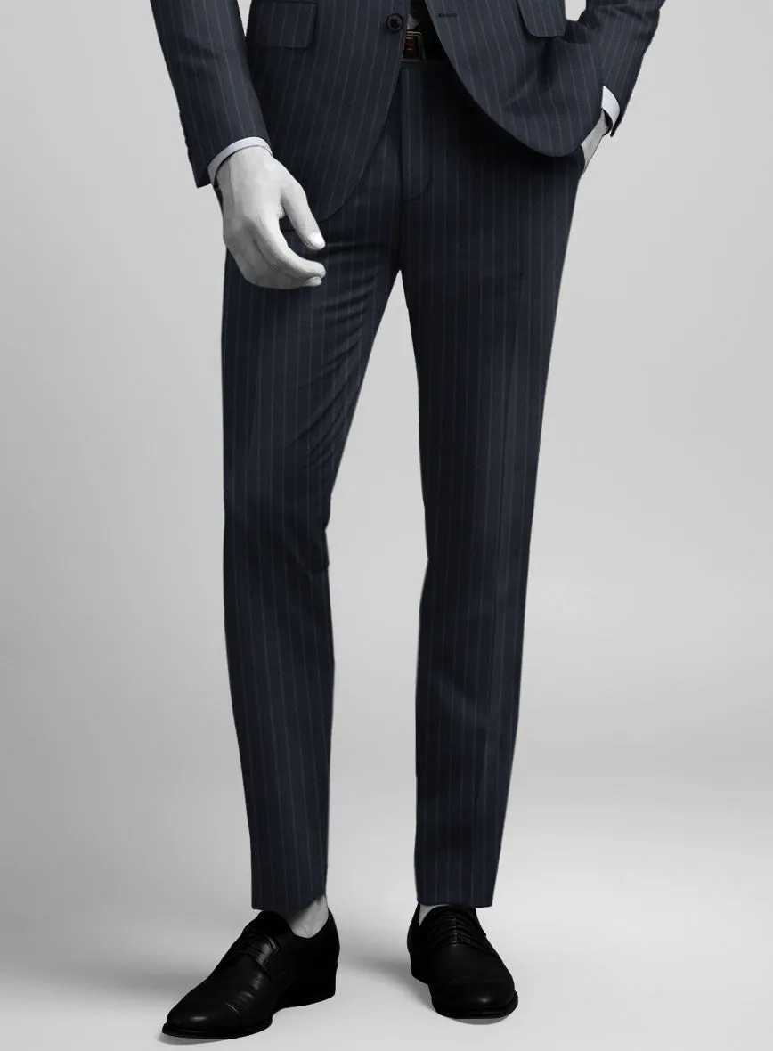 Napolean Windsor Blue Stripe Wool Suit