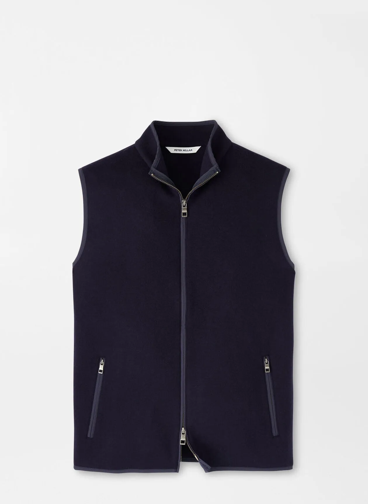 Peter Millar Crown Flex Fleece Vest-Navy