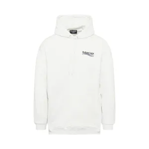 Political Campaign Medium Fit Hoodie in White