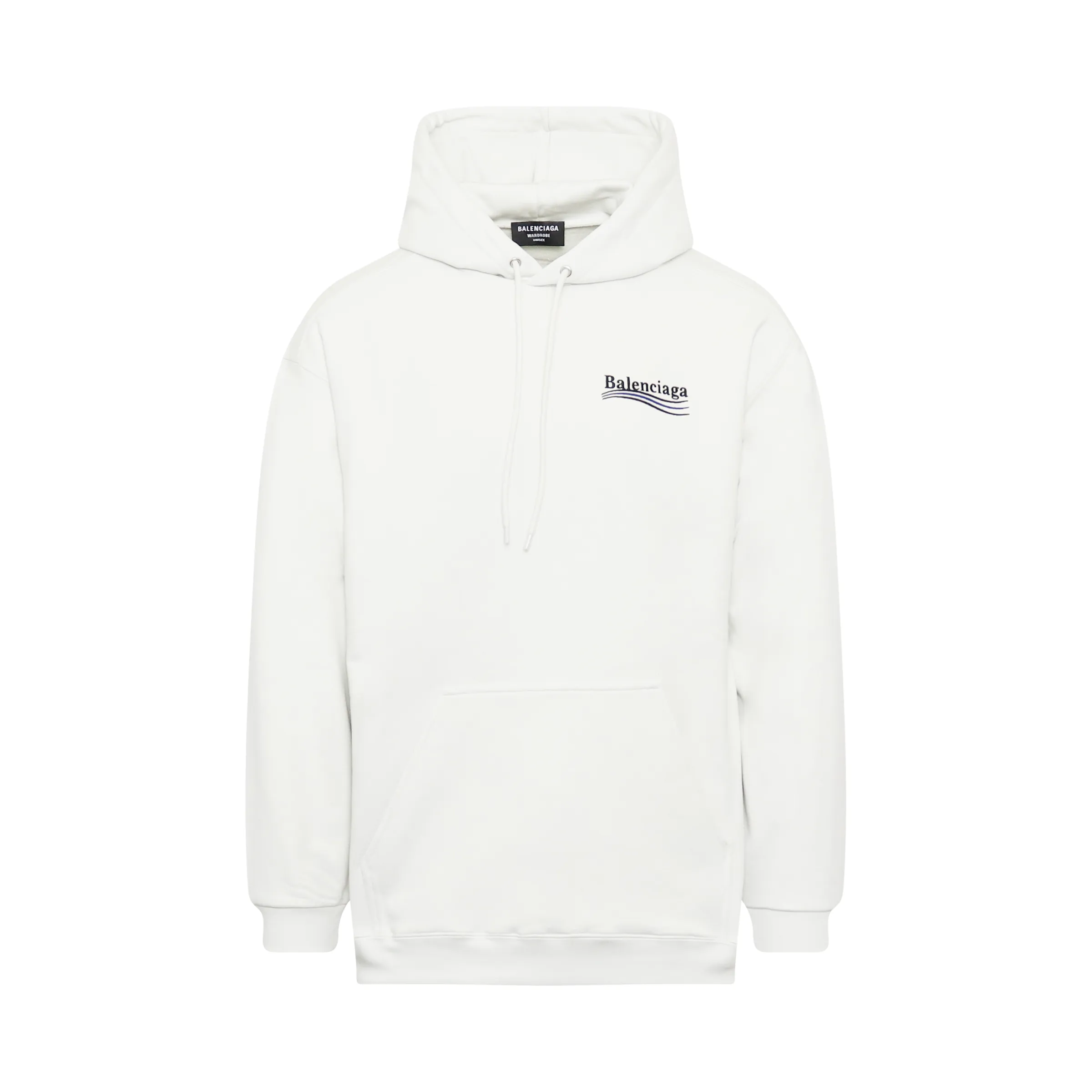 Political Campaign Medium Fit Hoodie in White