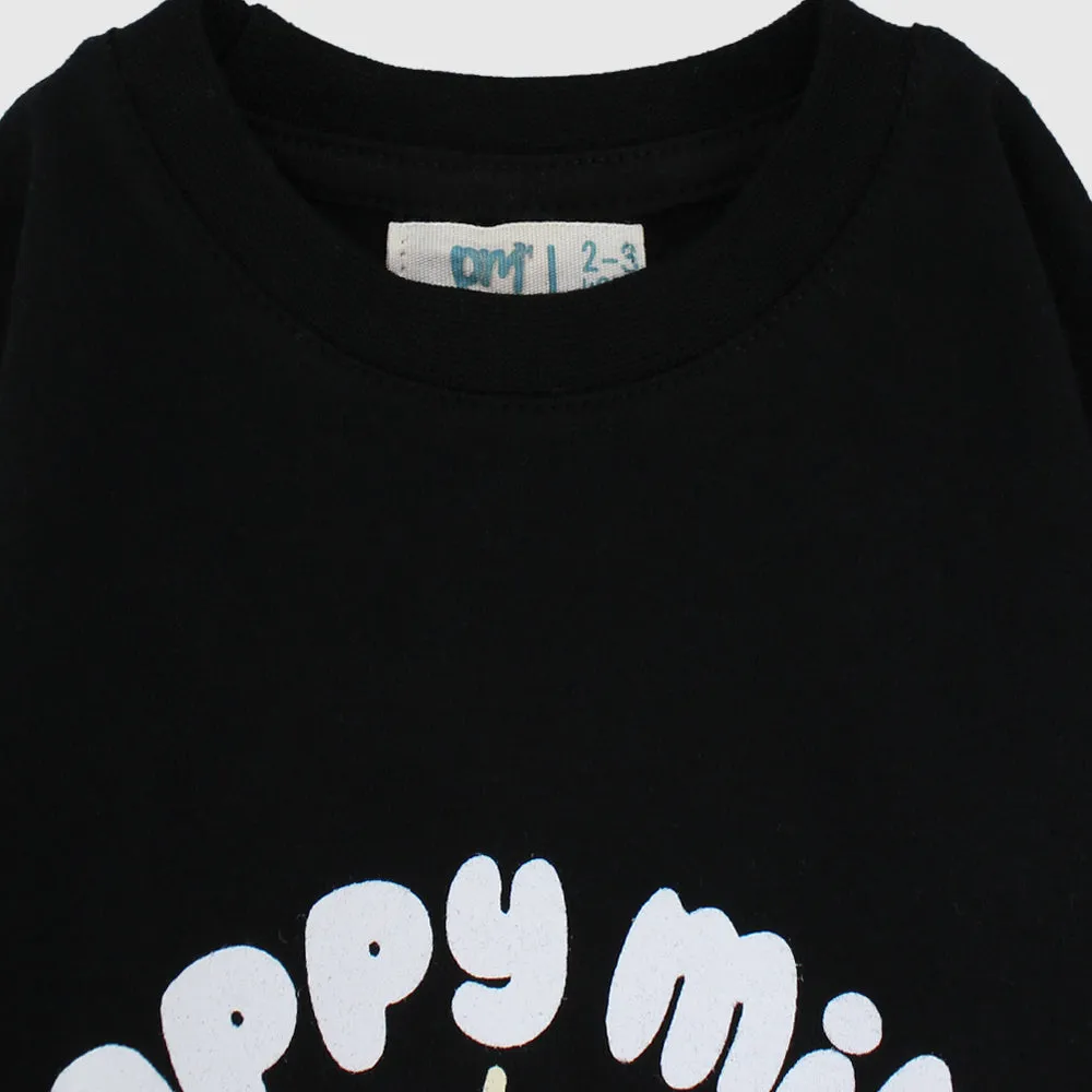 "Happy Mind Happy Life" Long-Sleeved T-Shirt