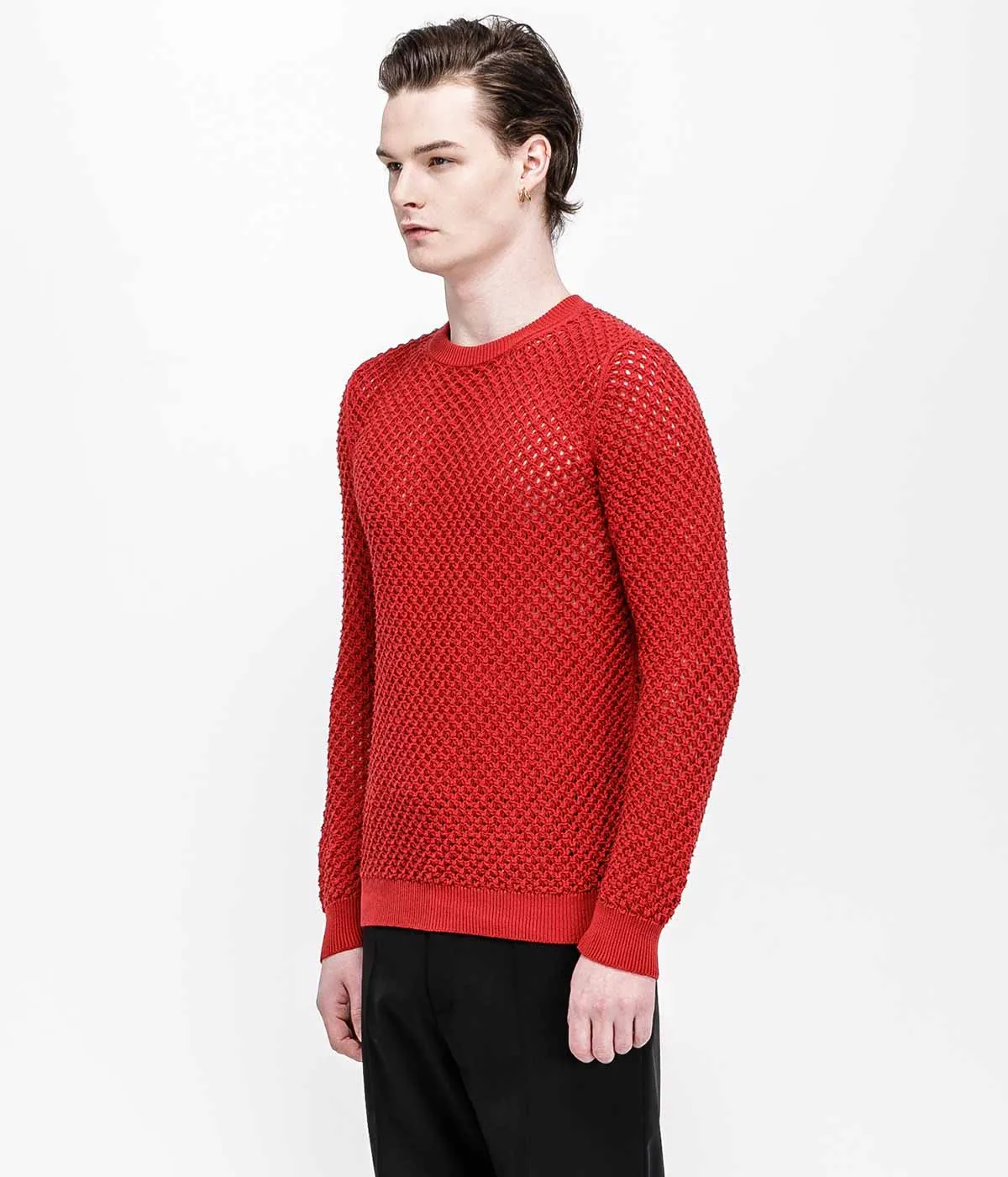 Red Loose Knit Sweater