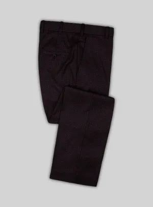 Reda Floura Maroon Wool Pants