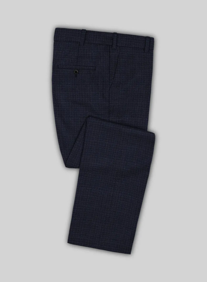 Reda Zeno Blue Checks Wool Suit