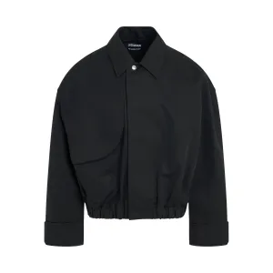 Salti Cropped Blouson in Black