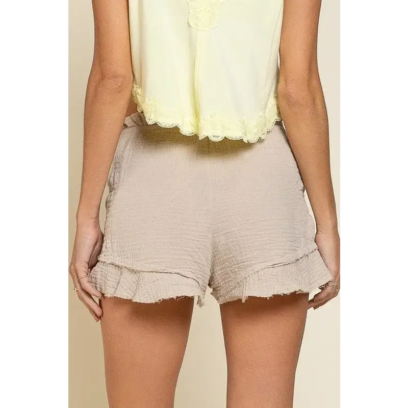 Smoked Ruffle Shorts