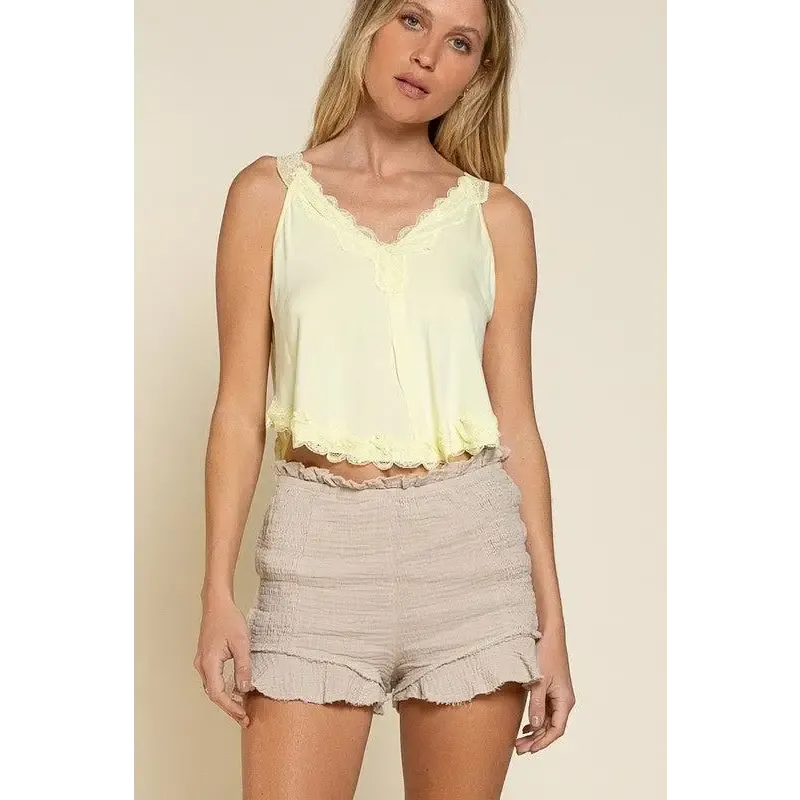 Smoked Ruffle Shorts