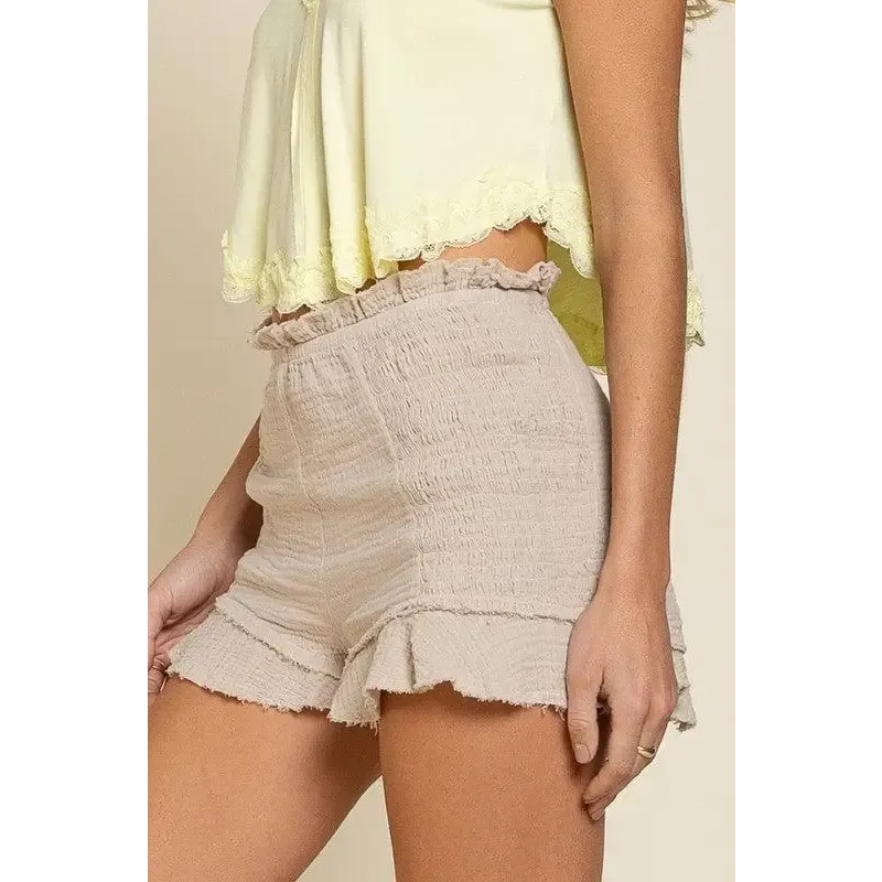 Smoked Ruffle Shorts