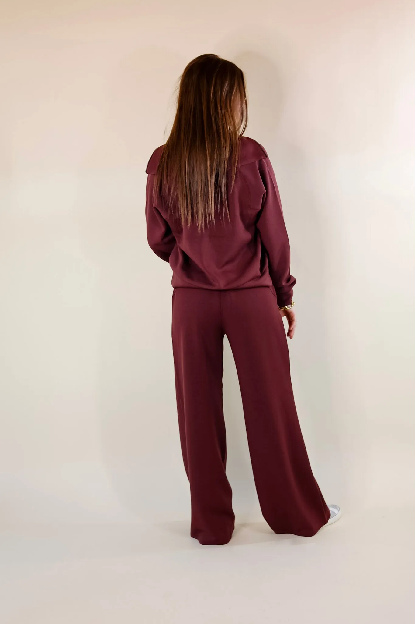 SPANX | AirEssentials Wide Leg in Maroon