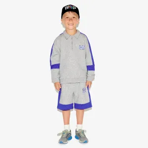 Sweatshirt "polo" for children in organic cotton