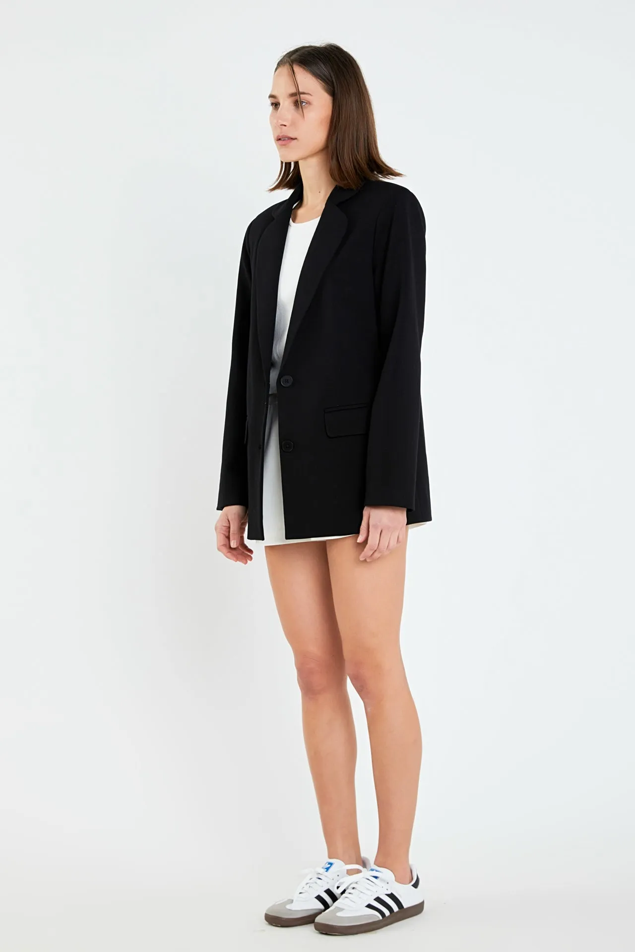 Terry Round Collared Blazer