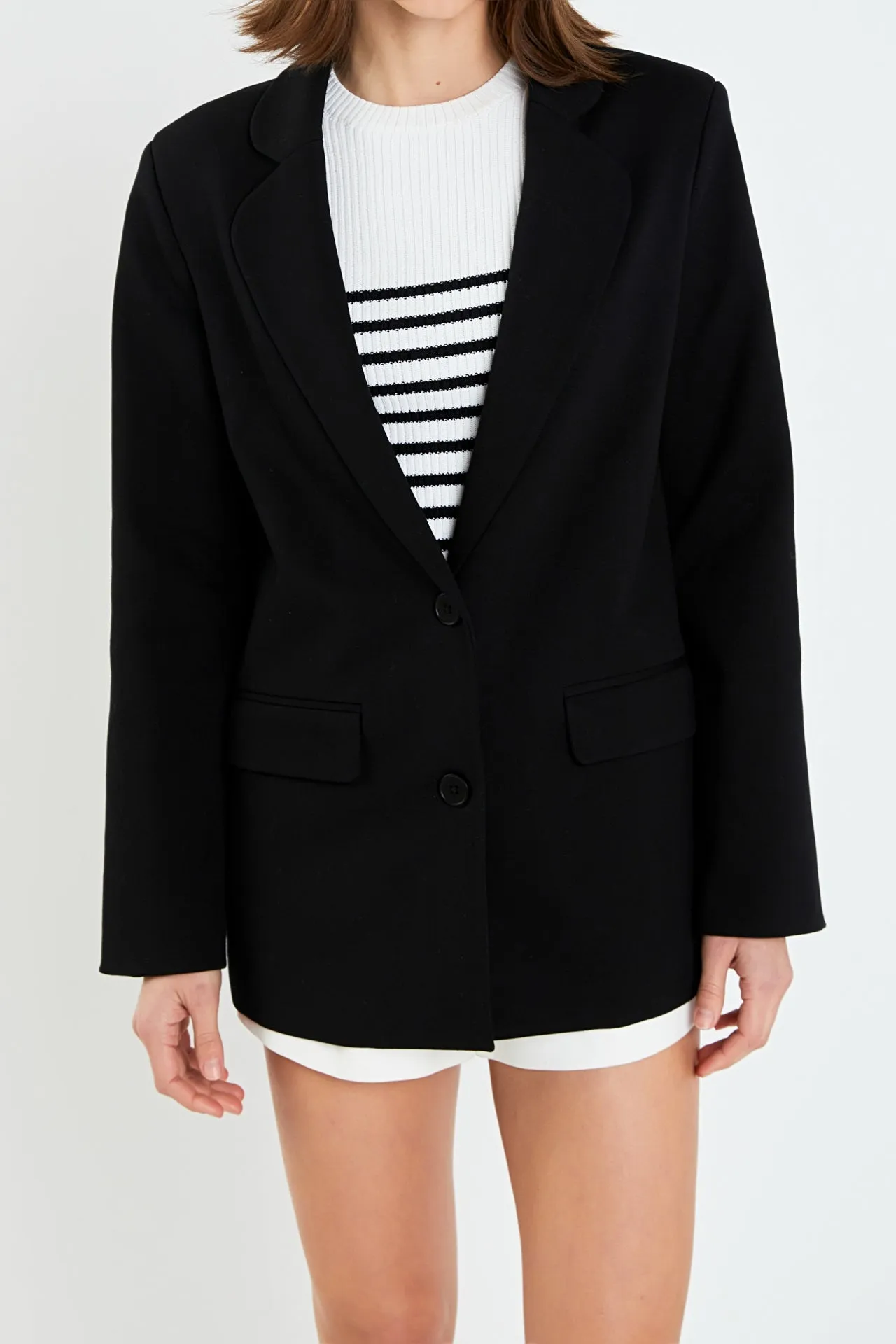 Terry Round Collared Blazer