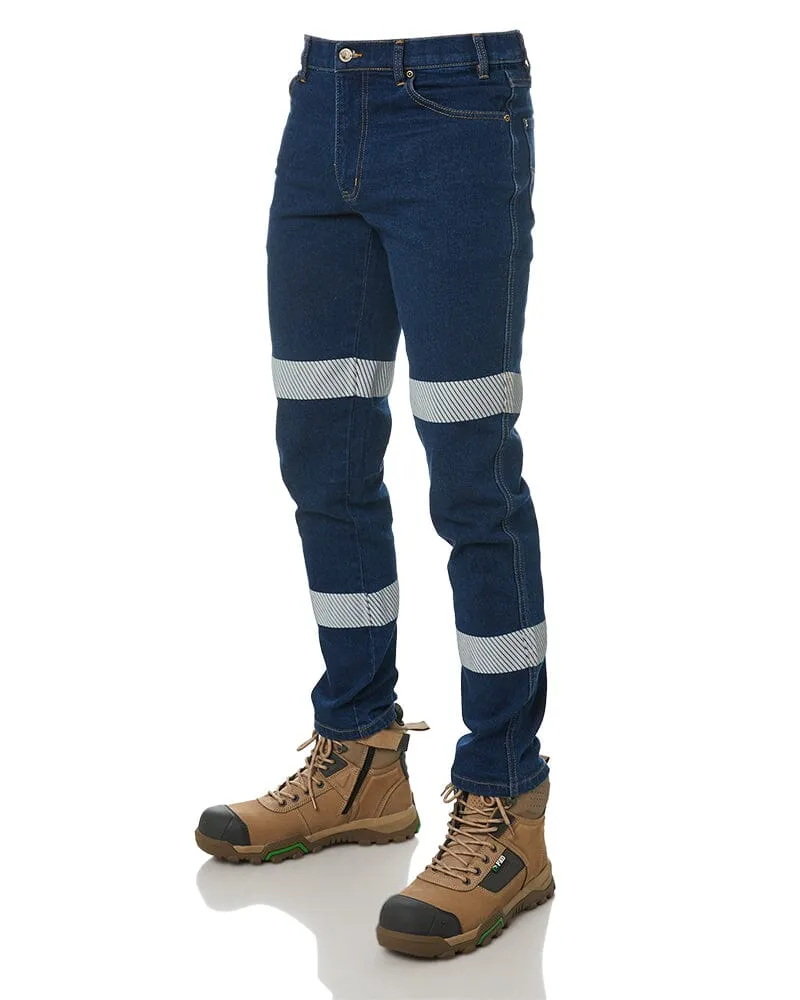 Tradies RMX Flexible Stretch Jeans with Tape Value Pack - Denim