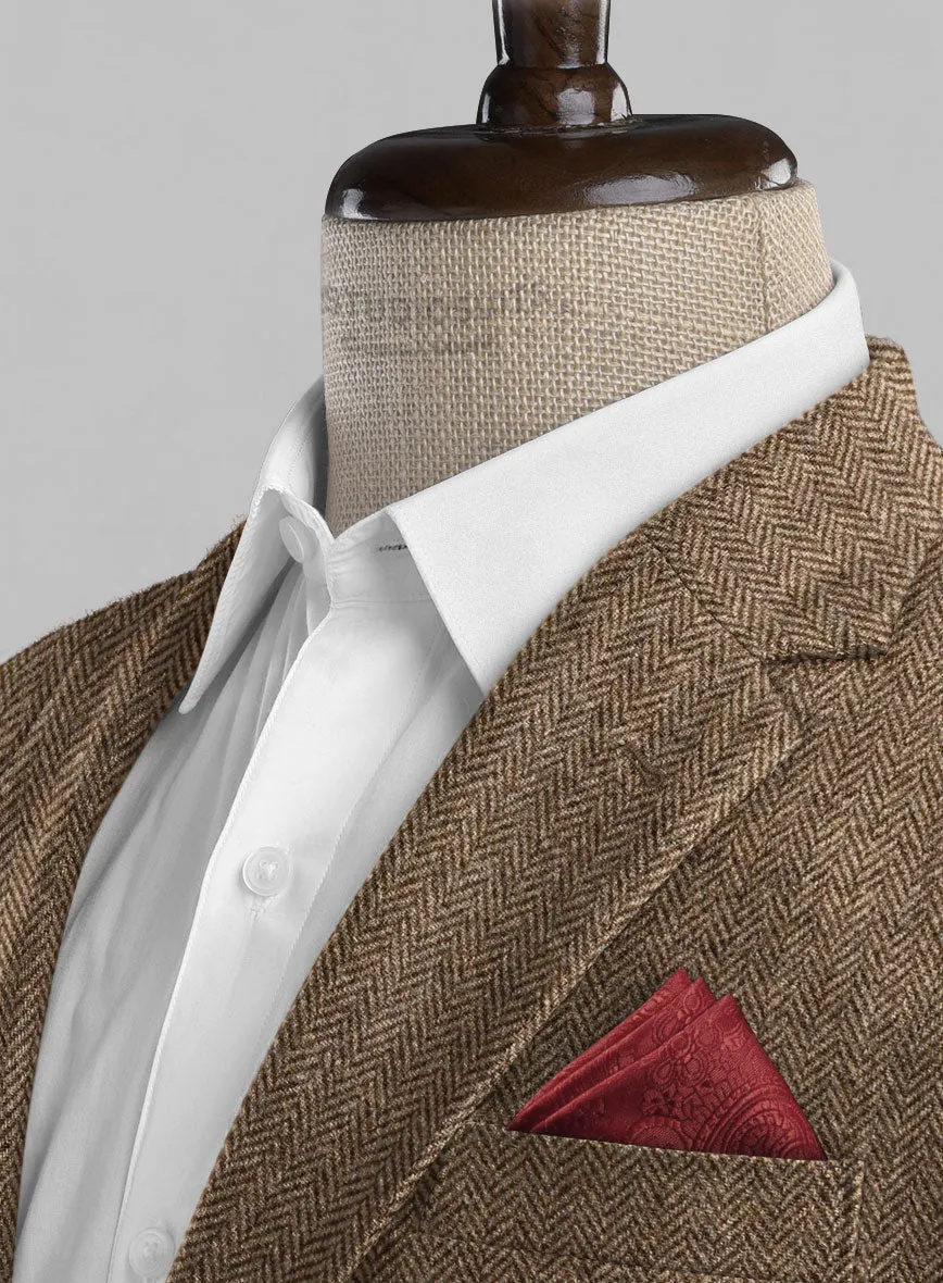 Tweed Suit Big and Tall - Irish Brown Herringbone