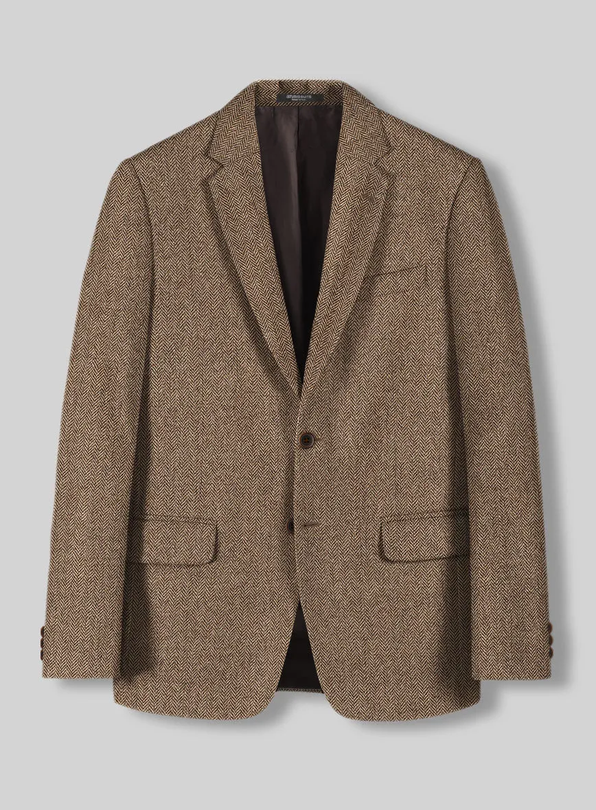 Tweed Suit Big and Tall - Irish Brown Herringbone