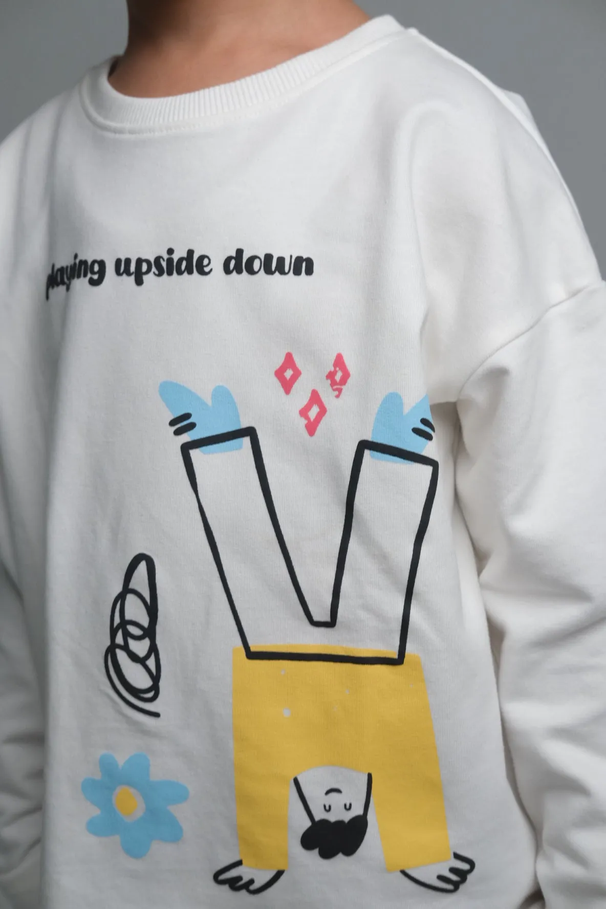 Unisex "Playing Upside Down" Long-Sleeved T-Shirt