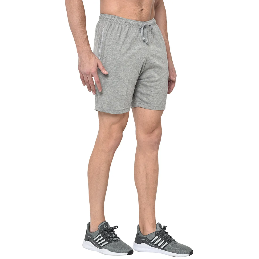 Vimal Jonney Silver Shorts For Men's