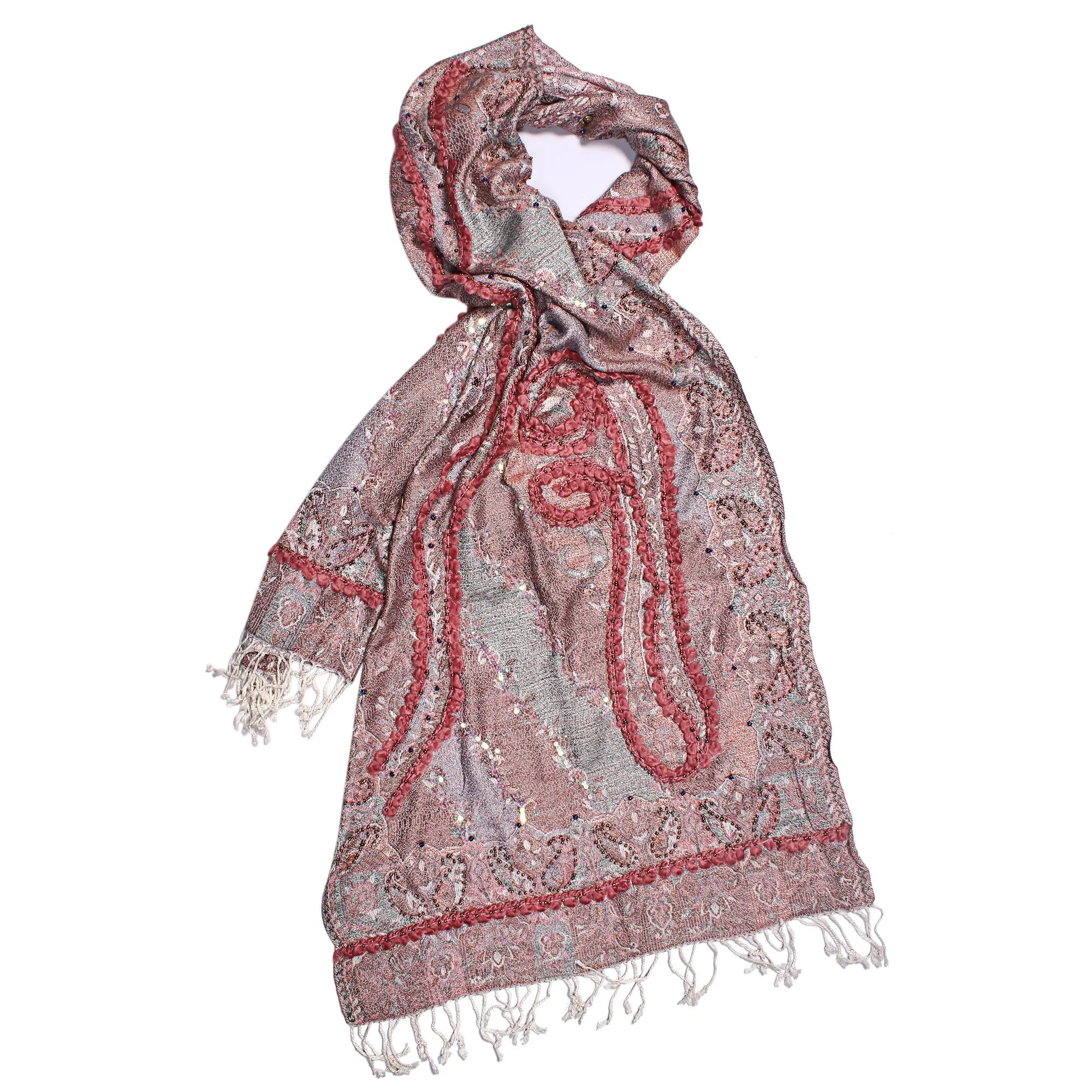 Vintage Charm Jacquard Scarf