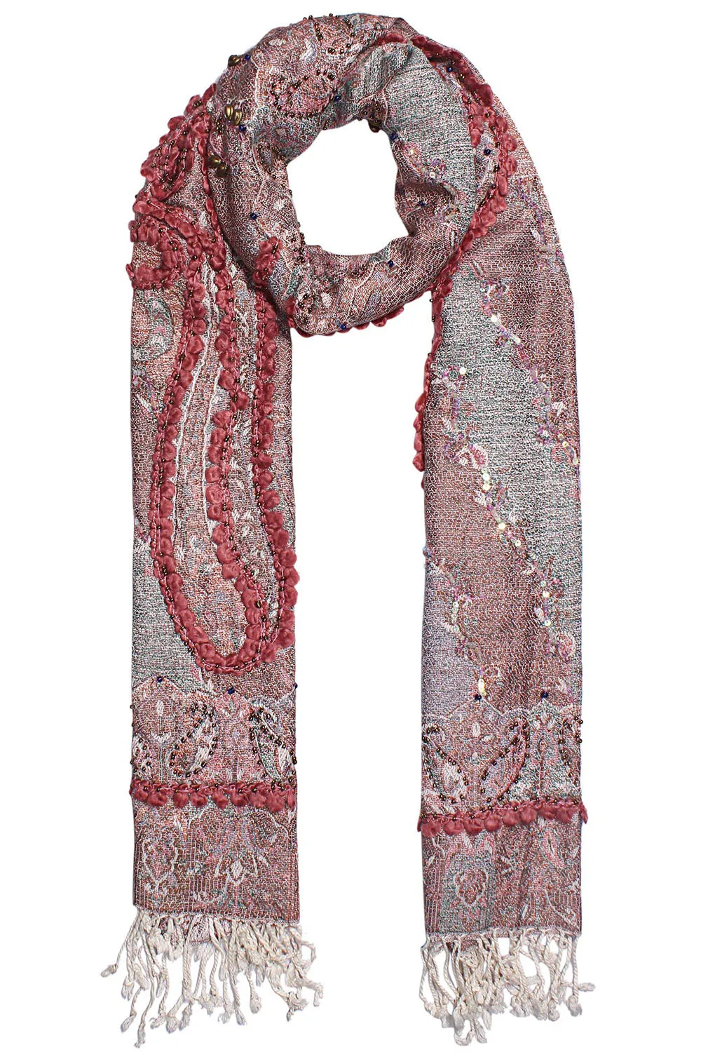 Vintage Charm Jacquard Scarf